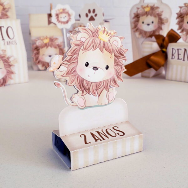Kit Decoração Leãozinho - Arquivo Digital - Imagem 4
