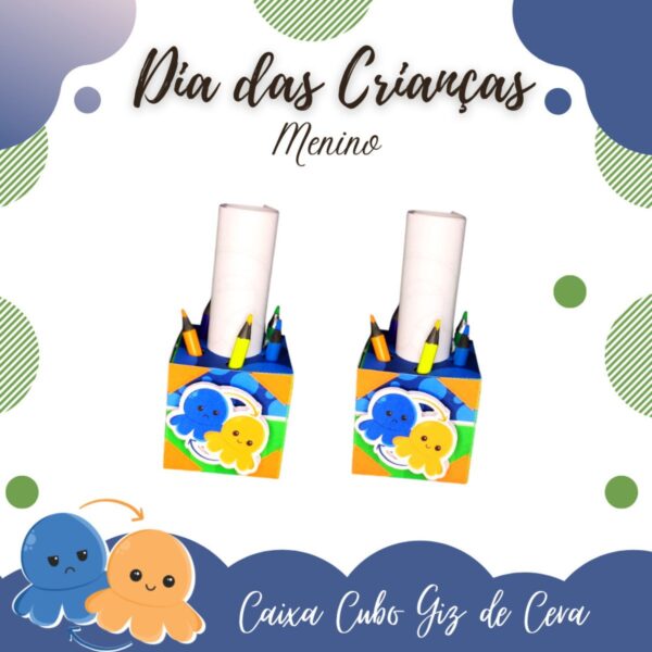 Kit Dia das crianças Polvinho Menino - Arquivo Digital - Imagem 3