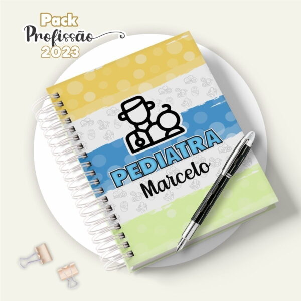 Kit Digital Agenda Planner Profissões C/ Capa Miolo E Caneca