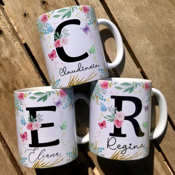 Kit Digital Alfabeto Floral Especial Dia das Mães + Frases