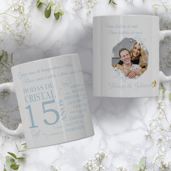 Kit Digital Artes Canecas Bodas de Casamento - Imagem 3