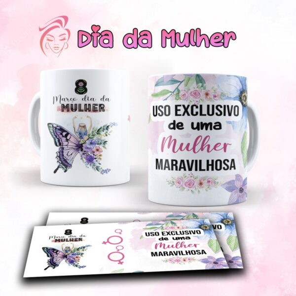 Kit Digital Artes Canecas Dia das Mulheres - Imagem 2