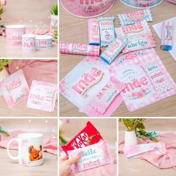 Kit Digital Dia Das Mães Mimos Fofos Personalizados Imprimir