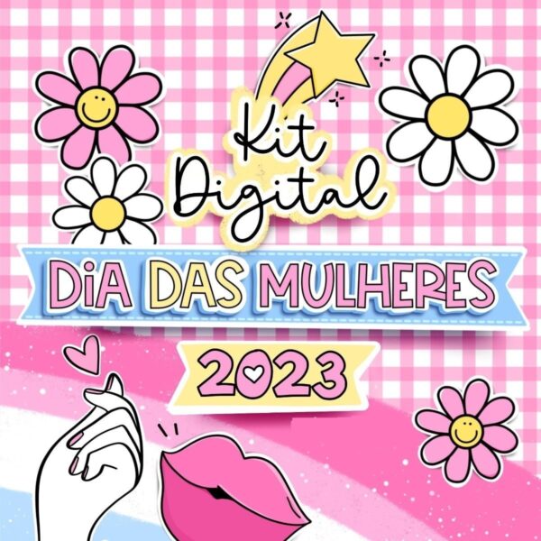 Kit Digital Dia Das Mulheres Papelaria Personalizada Em Png