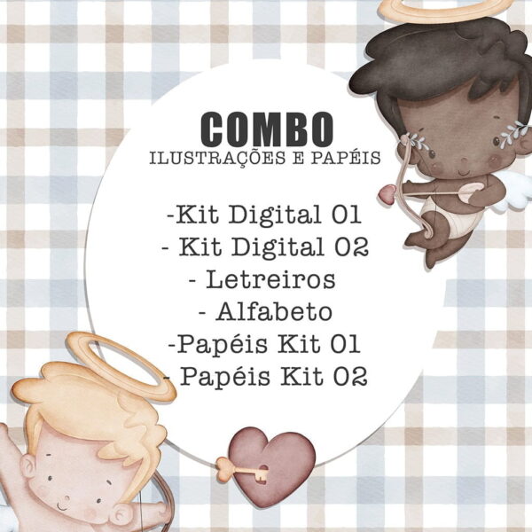 Kit Digital Dia Dos Namorados Ilustrações Frases Bonequinhos