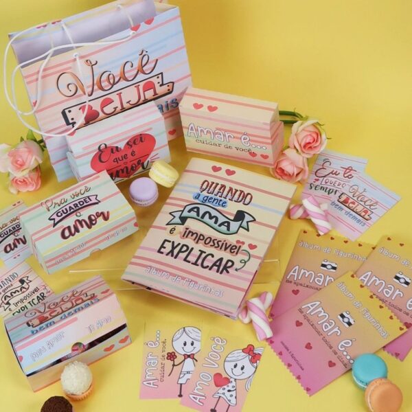 Kit Digital + Encadernação Dia Dos Namorados Personalizados