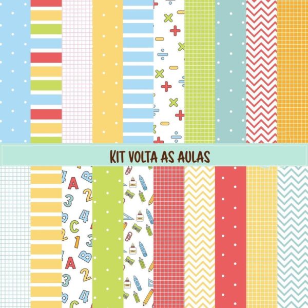 Kit Digital Escolar Volta Às Aulas Aluninhos Fofos Cute Png