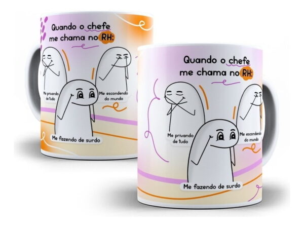 Kit Digital Flork Artes Caneca Sublimação Frases Divertidas