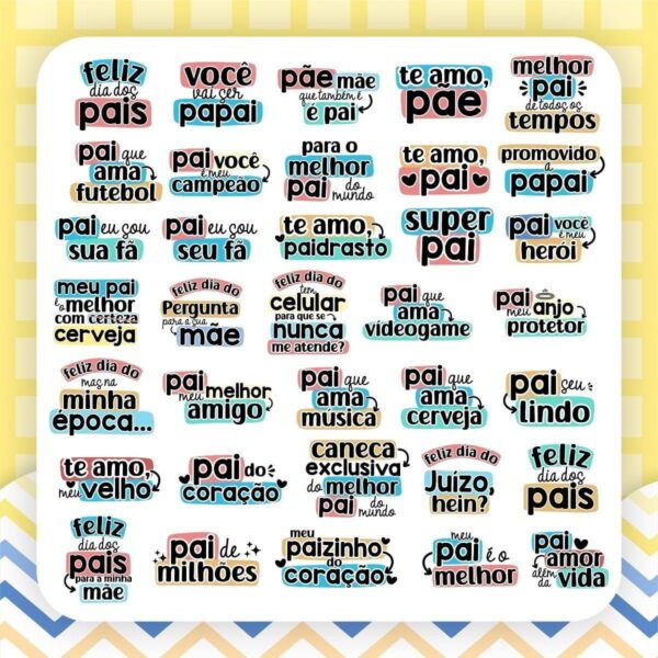 Kit Digital Flork Bento Dia Dos Pais Meme Arquivo Corte Png