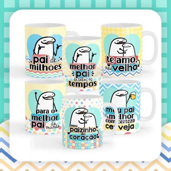 Kit Digital Flork Bento Dia Dos Pais Meme Arquivo Corte Png