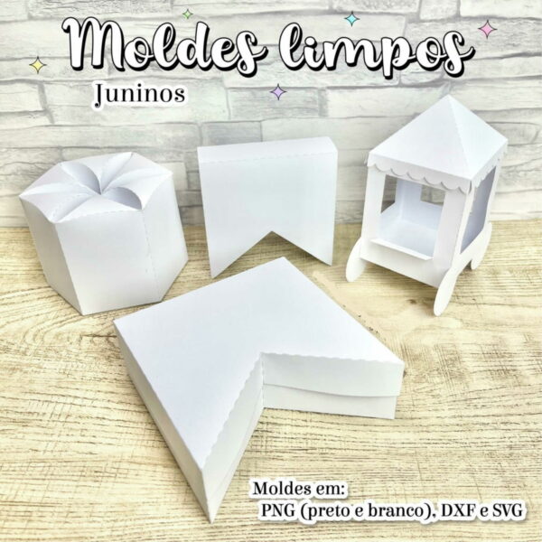kit digital moldes limpos festa junina arquivo digital molde limpa sacola