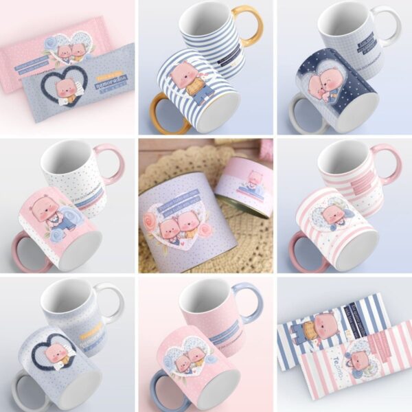 Kit Digital Namorados Embalagens Caixas Personalizados