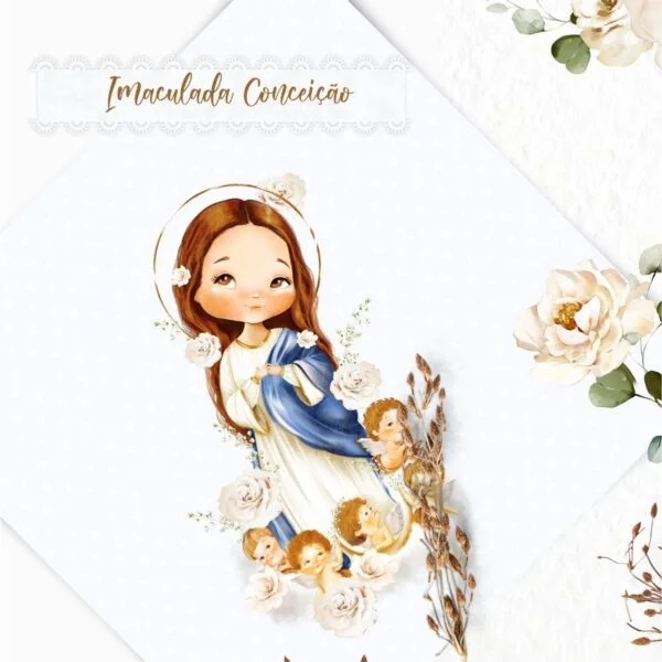 Kit Digital Nossa Senhora Da Imaculada Conceição Ilustrações
