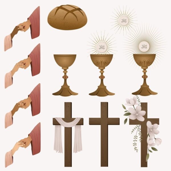 Kit Digital Páscoa Cristã Jesus Religião Elementos E Frases