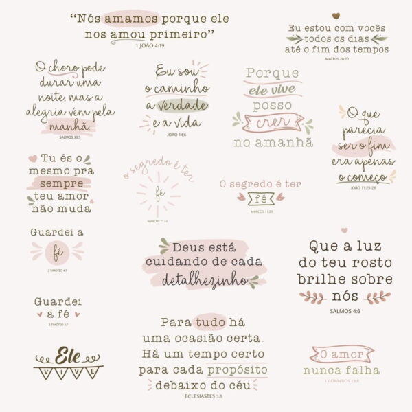 Kit Digital Páscoa Cristã Jesus Religião Elementos E Frases
