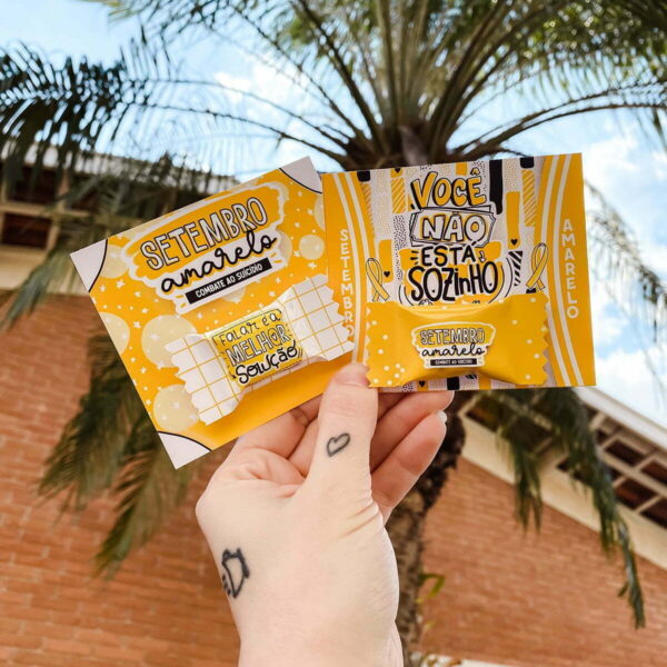 Kit Digital Setembro Amarelo Frases Balinhas Ilustrações - Imagem 6