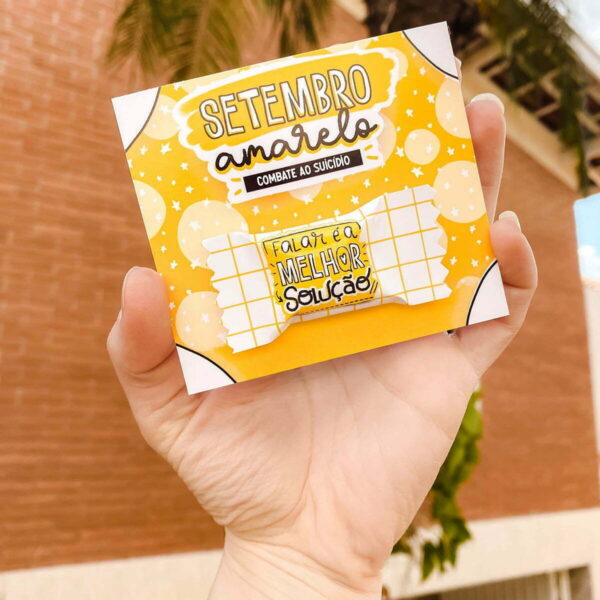 Kit Digital Setembro Amarelo Frases Balinhas Ilustrações - Imagem 3