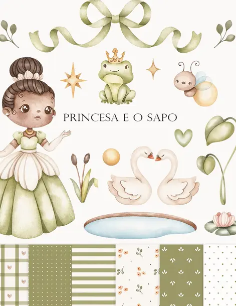 Kit Digital Tiana Png Sublimacao E Projetos Personalizados 6