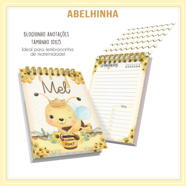 Kit Encadernação Abelhinha - Arquivo Digital - Imagem 3