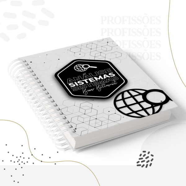 kit encadernacao analise sistemas masculino arquivo digital papel e scrapbook