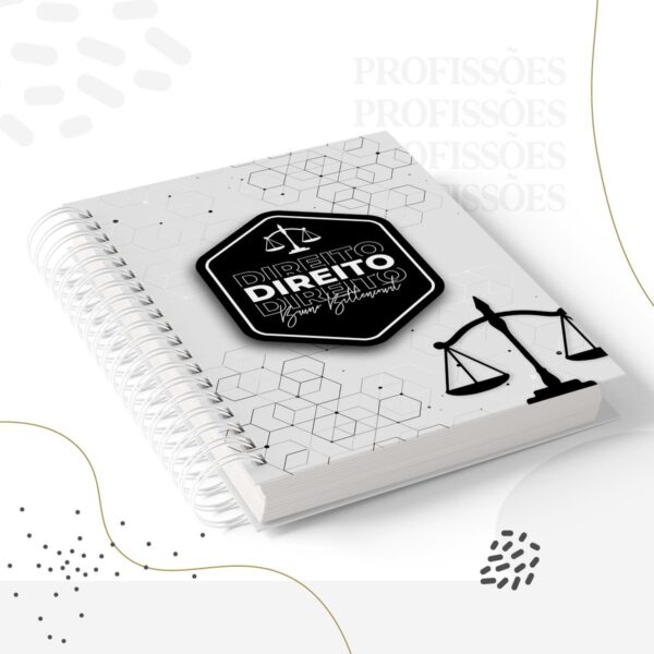 kit encadernacao direito masculino arquivo digital papel e cia