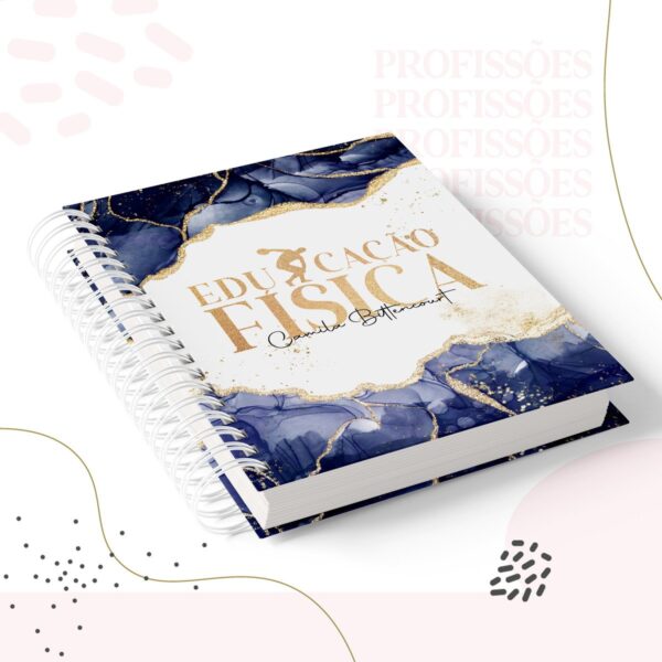 kit encadernacao educacao fisica feminino arquivo digital planners