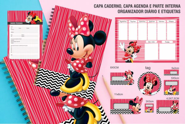 kit encadernacao minie arquivo digital design
