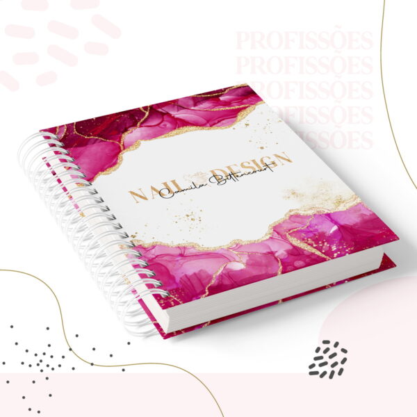 kit encadernacao nail design feminino arquivo digital personalizacao