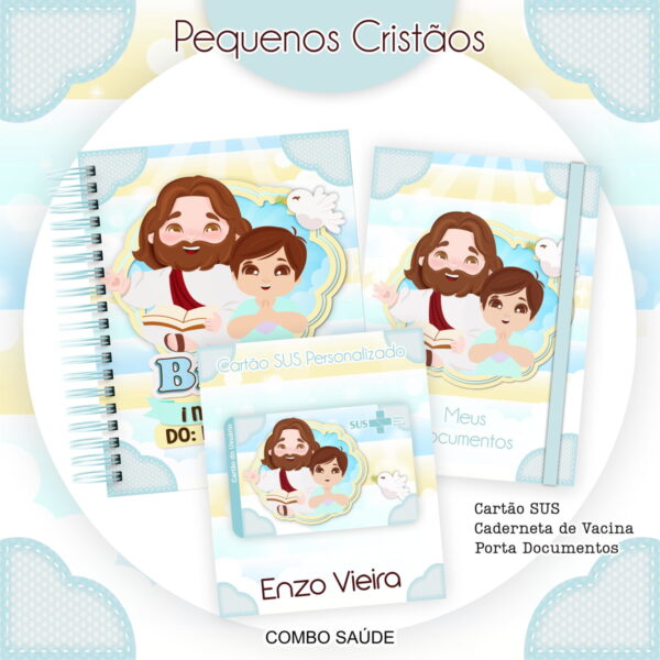 Kit Encadernação Pequenos Tesouros Menino - Arquivo Digital - Imagem 2