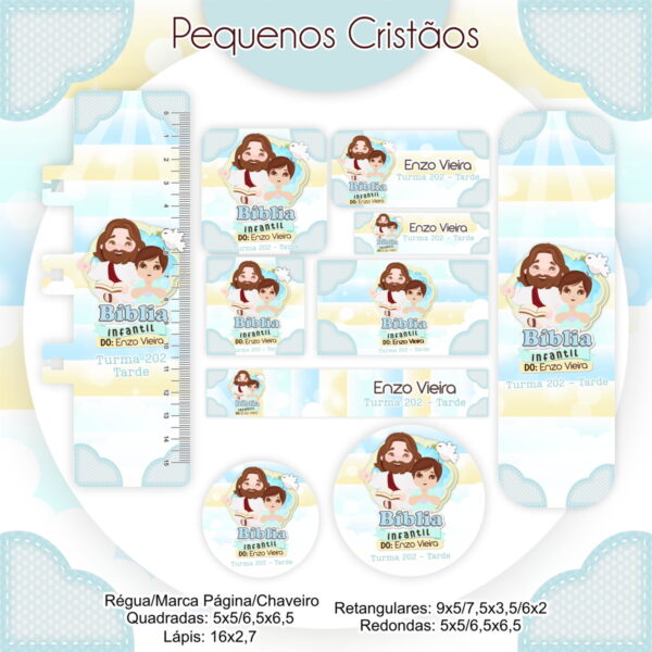 Kit Encadernação Pequenos Tesouros Menino - Arquivo Digital - Imagem 4