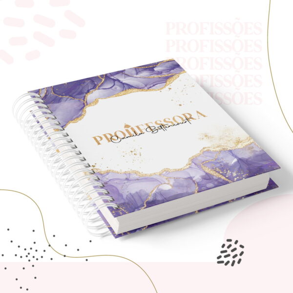 kit encadernacao professora feminino arquivo digital papel e cia