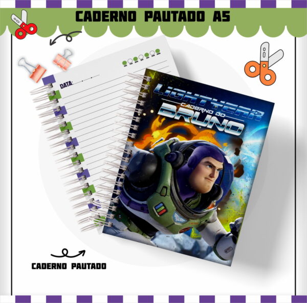 Kit Escolar Buzz Lightyear - Arquivo Digital - Imagem 3