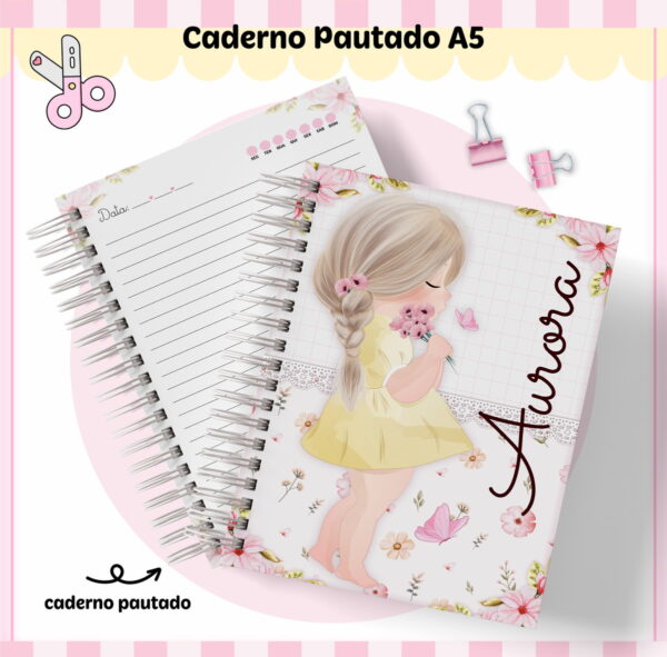 Kit Escolar Camponesa Menina - Arquivo Digital - Imagem 3