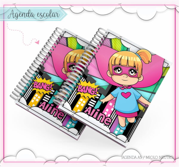 kit escolar heroina arquivo digital edicao