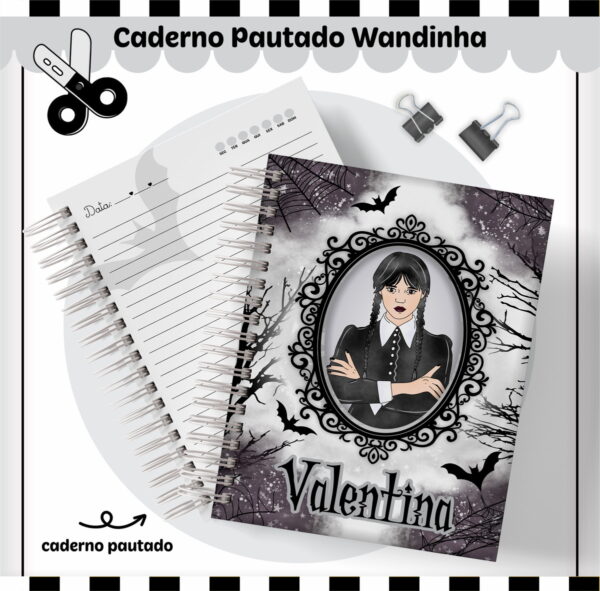 Kit Escolar Wandinha - Arquivo Digital - Imagem 3