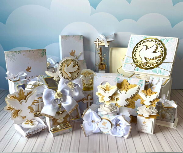 kit festa batizado luxo arquivo digital papel e scrapbook