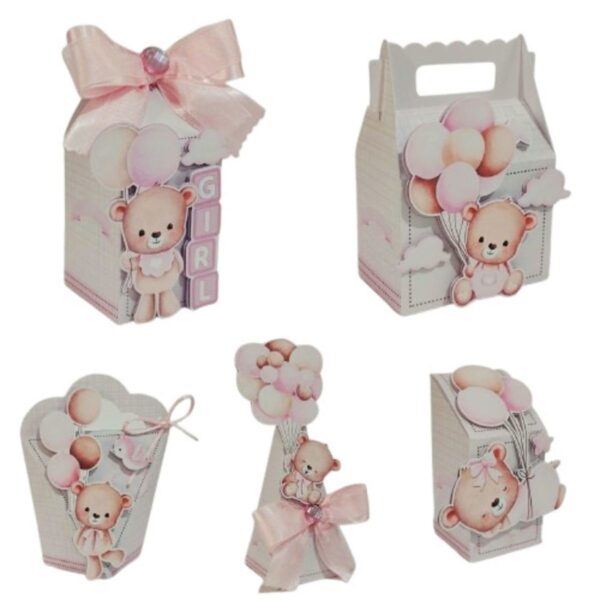 kit festa cha de bebe ursinha baby studio e pdf papelaria digital