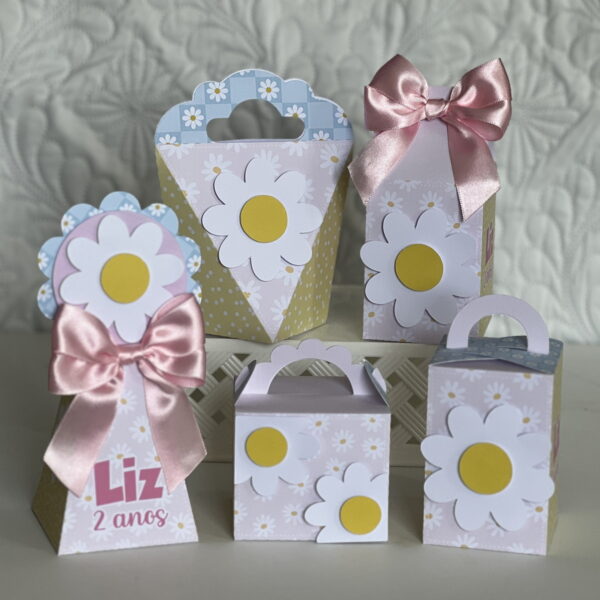 kit festa floral rosa studio e pdf monte sua festa