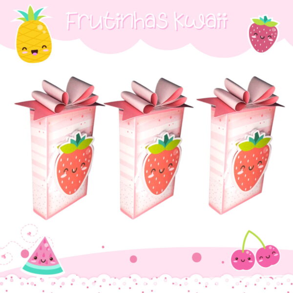 Kit Festa Frutas Kwaii - Arquivo Digital - Imagem 4