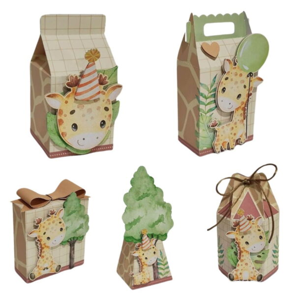 kit festa girafinha studio e pdf papelaria