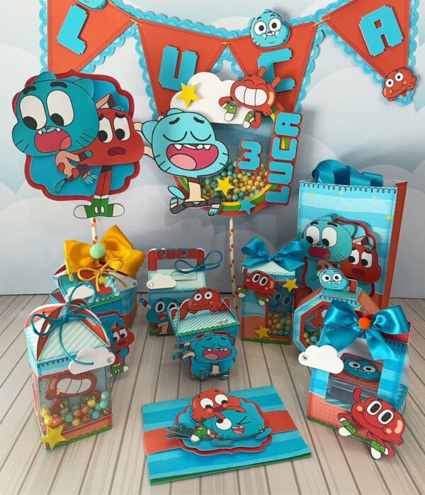 kit festa gumball arquivo digital doces