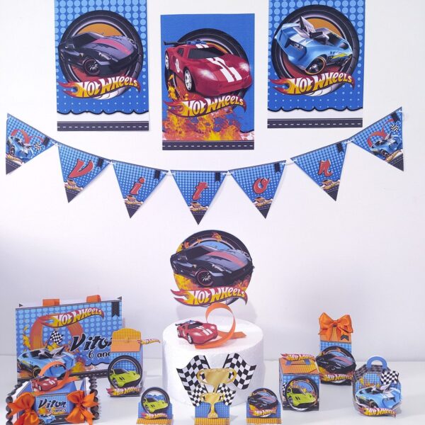 kit festa hot wheels arquivo digital personalizacao