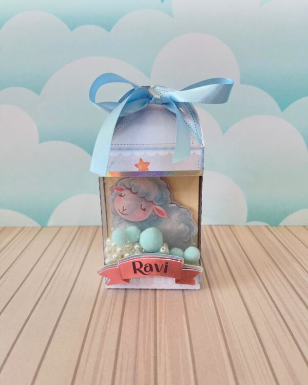 Kit Festa Ovelhinha Azul Luxo - Studio e pdf - Imagem 2