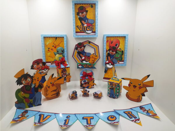 kit festa pokemon arquivo digital festa