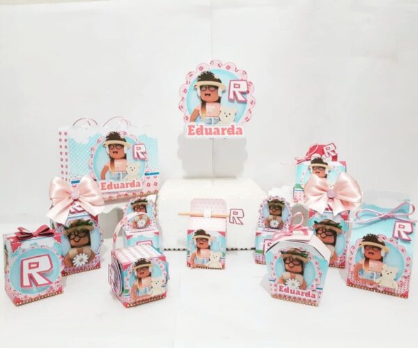 kit festa roblox menina arquivo digital roblox menina