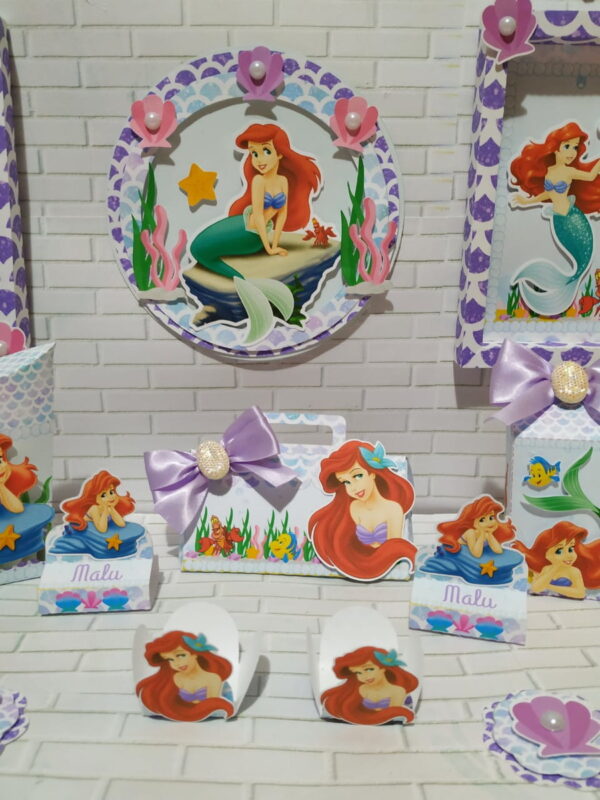 Kit Festa Só um bolinho Ariel -Arquivo Digital - Imagem 2
