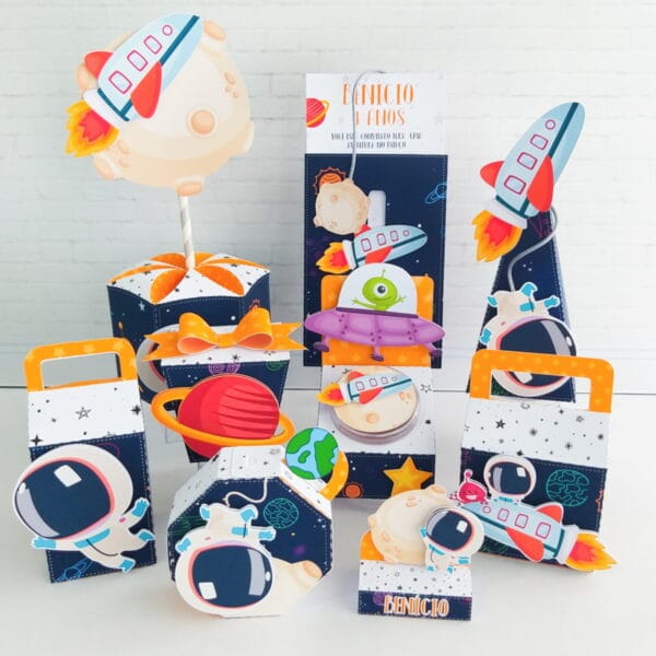 kit festa so um bolinho astronauta arquivo digital decoracao festa pronta