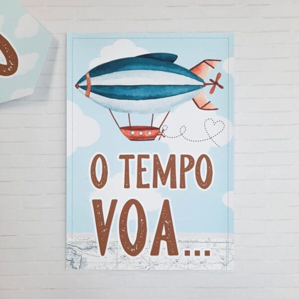 Kit Festa Só um bolinho Aviador - Arquivo Digital - Imagem 4