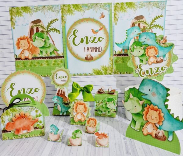 kit festa so um bolinho dinossauro cute arquivo digital kits so um bolinho