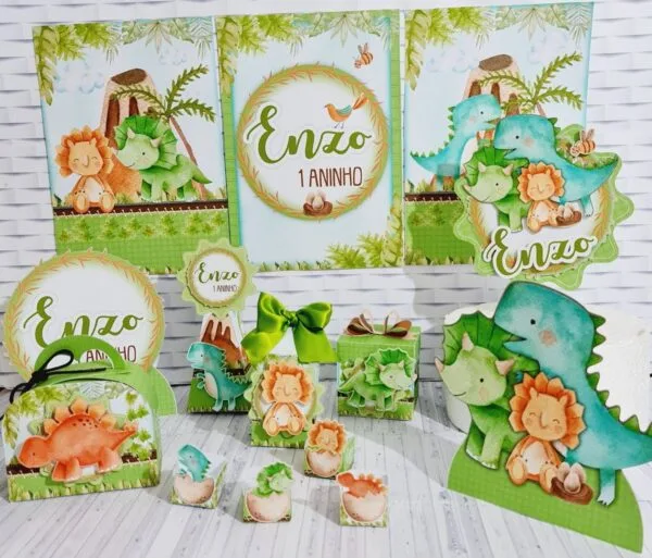 kit festa so um bolinho dinossauro cute arquivo digital kits so um bolinho
